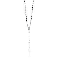 collier femme bijou Luca Barra Rosary avec crucifix LBCK1336