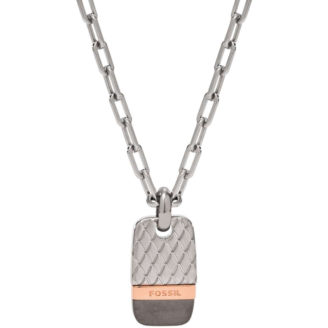 collier homme bijoux Fossil Holiday 15 JF02084998