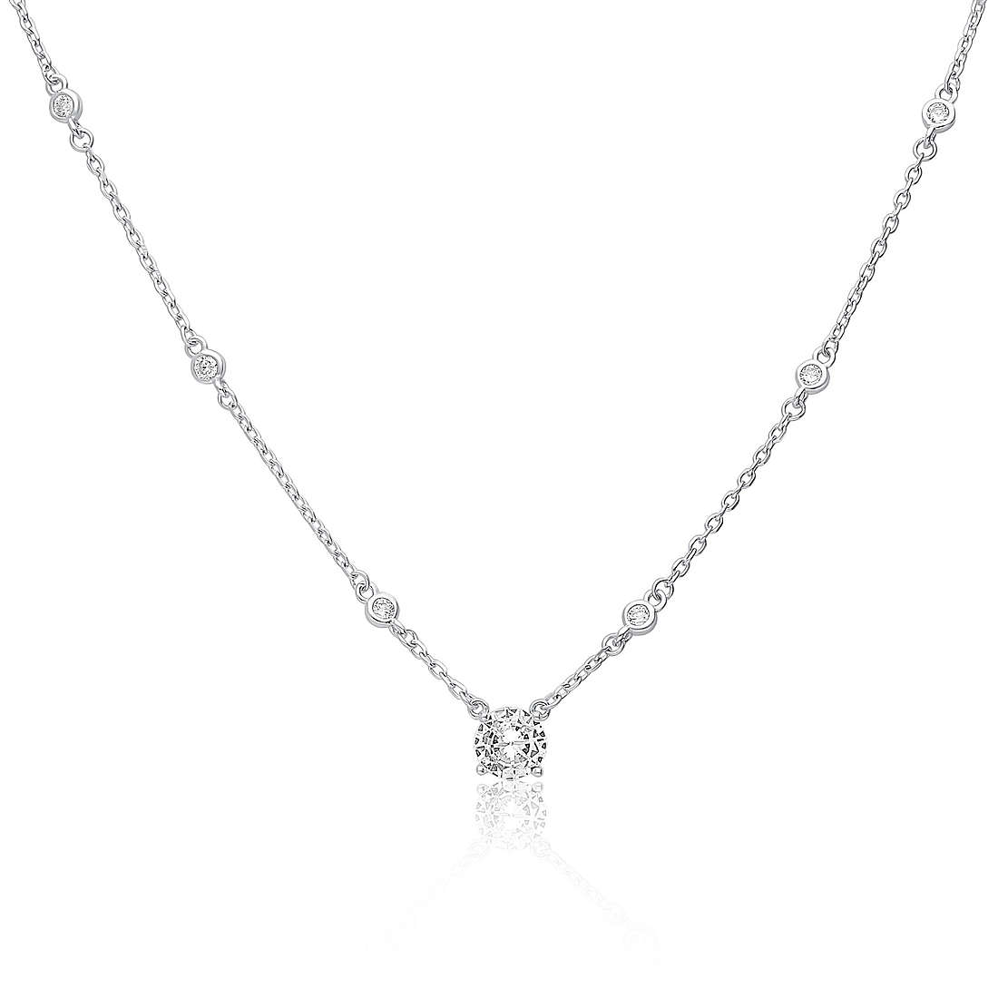 collier Point Lumineux GioiaPura Argent 925 INS028CT272RHWH