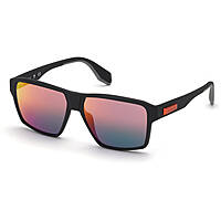 lunettes de soleil adidas Originals noirs forme Hexagonale OR00395802U