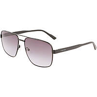 lunettes de soleil Calvin Klein noirs forme Carrée CK22114S6017002