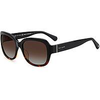 lunettes de soleil Kate Spade New York noirs forme Rectangulaire 206096W4A55LA