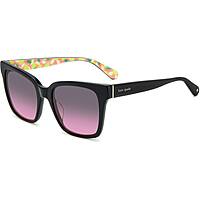 lunettes de soleil Kate Spade New York noirs forme Rectangulaire 20624380755FF