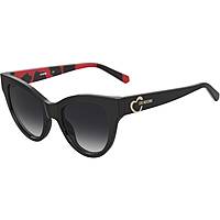 lunettes de soleil Love Moschino noirs forme Cat Eye 205405UYY509O