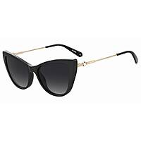 lunettes de soleil Love Moschino noirs forme Cat Eye 205907807539O