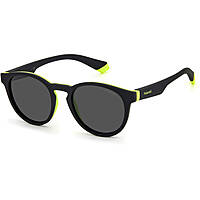 lunettes de soleil Polaroid noirs forme Ronde 20487271C45M9