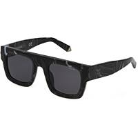lunettes de soleil Police noirs forme Carrée SPLE13480869