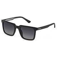 lunettes de soleil Police noirs forme Carrée SPLF15GLAP