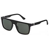 lunettes de soleil Police noirs forme Carrée SPLF61E0U28