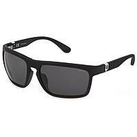lunettes de soleil Police noirs forme Carrée SPLF630U28