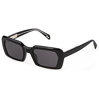 lunettes de soleil Police noirs forme Carrée SPLG210700