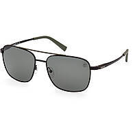 lunettes de soleil Timberland noirs forme Rectangulaire TB93035902R