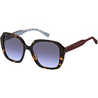 lunettes de soleil Tommy Hilfiger noirs forme Carrée 20675308654GB