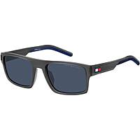 lunettes de soleil Tommy Hilfiger noirs forme Rectangulaire 205813FRE55KU