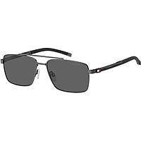 lunettes de soleil Tommy Hilfiger noirs forme Rectangulaire 206821SVK58M9