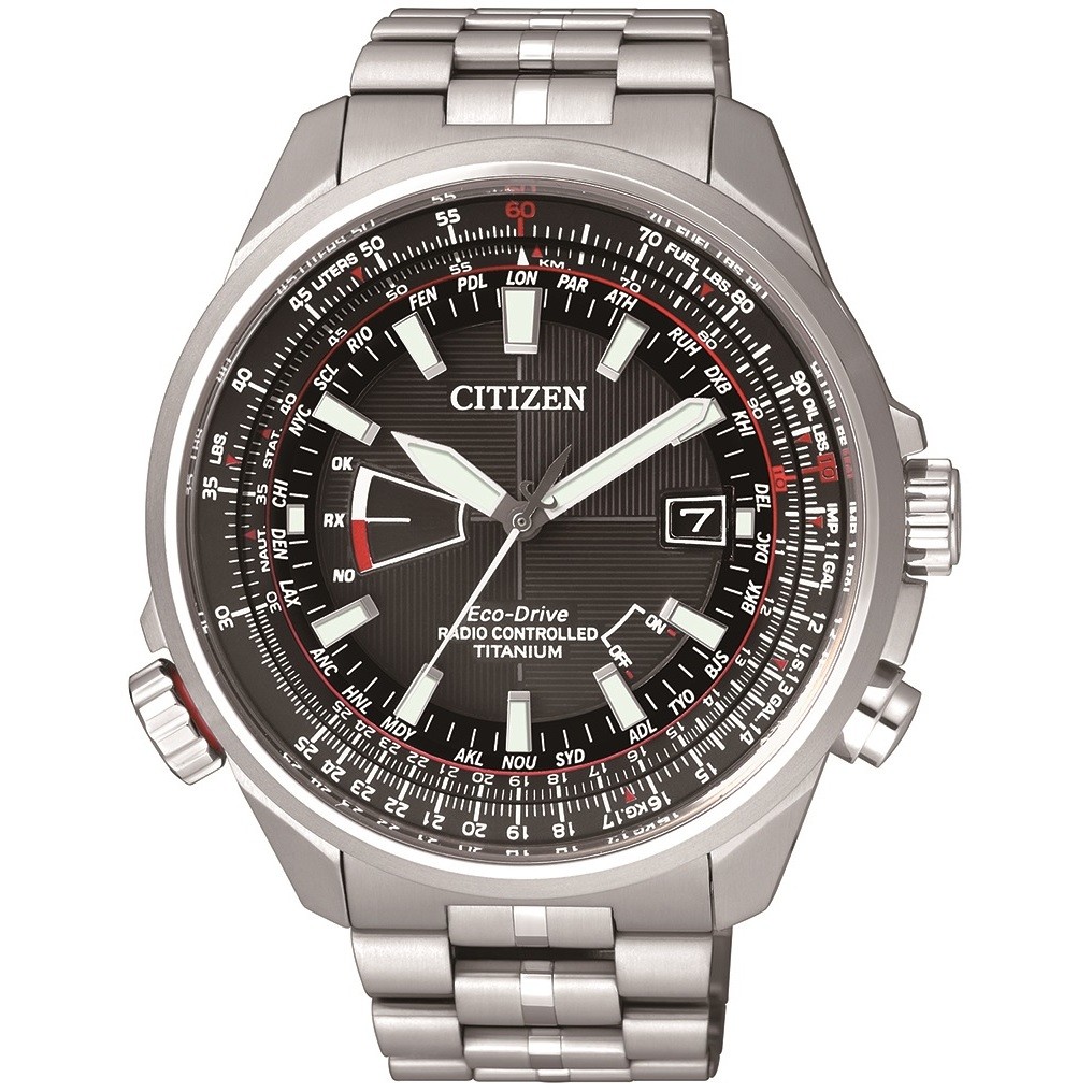 montre chronographe homme Citizen Pilot CB0140-58E