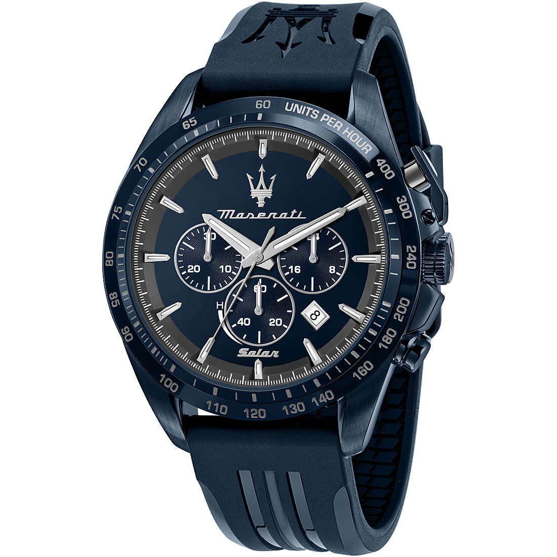 montre chronographe homme Maserati Solar Blue R8871649001