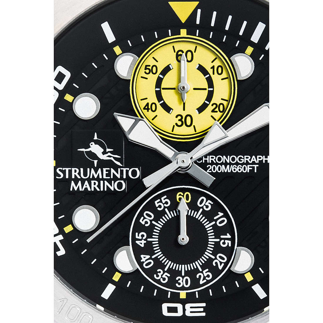 montre chronographe homme Strumento Marino Saint-Tropez SM130S/SS/NR/GL/NR