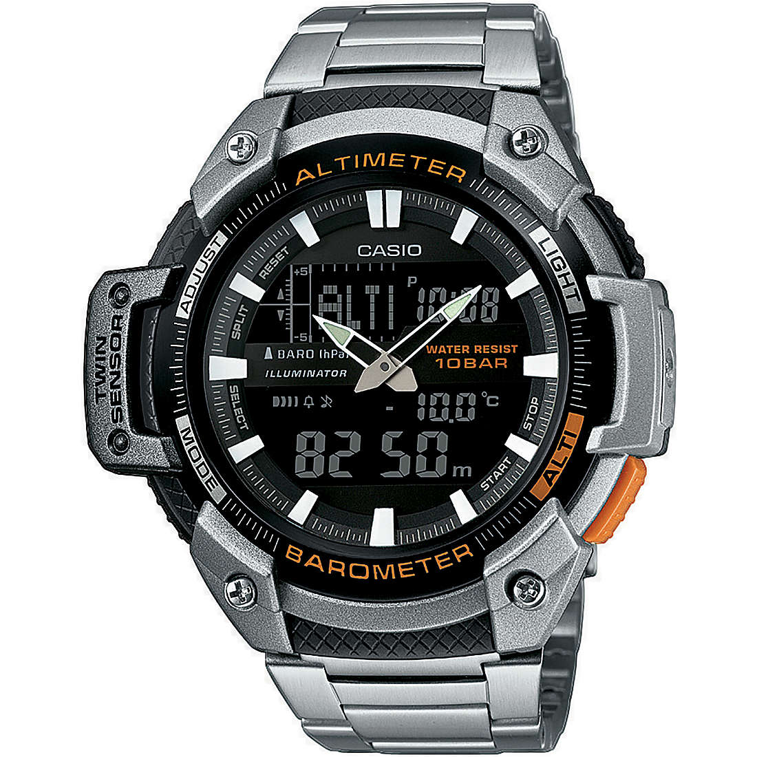 montre multifonction homme Casio Casio Collection SGW-450HD-1BER