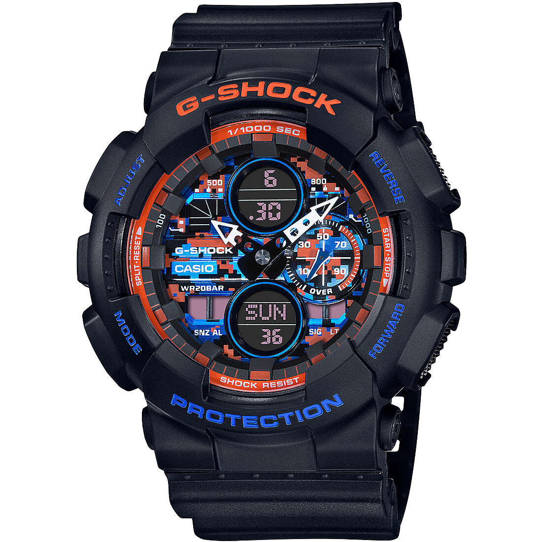 montre multifonction homme G-Shock Gs Basic GA-140CT-1AER