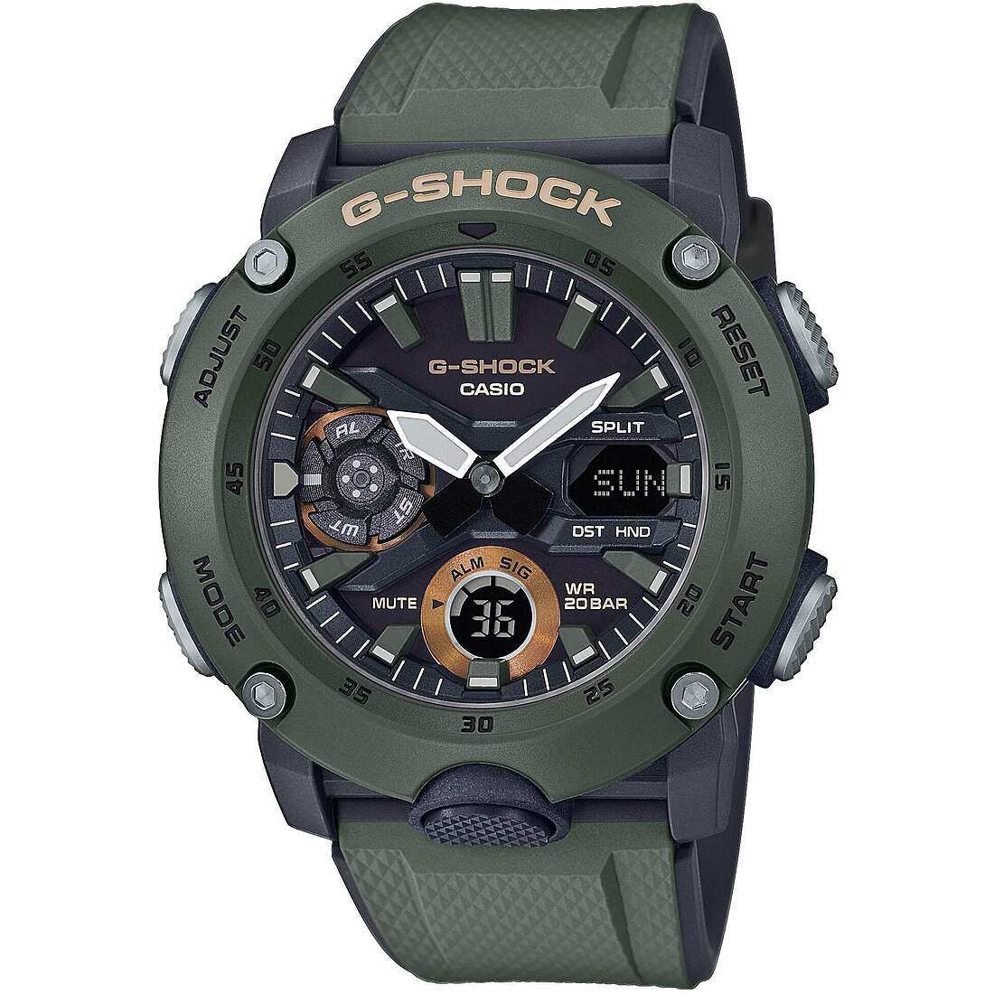 montre multifonction homme G-Shock Gs Basic GA-2000-3AER