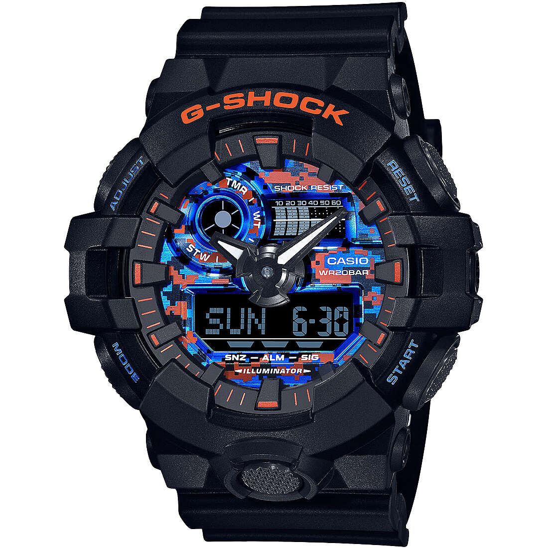 montre multifonction homme G-Shock Gs Basic GA-700CT-1AER