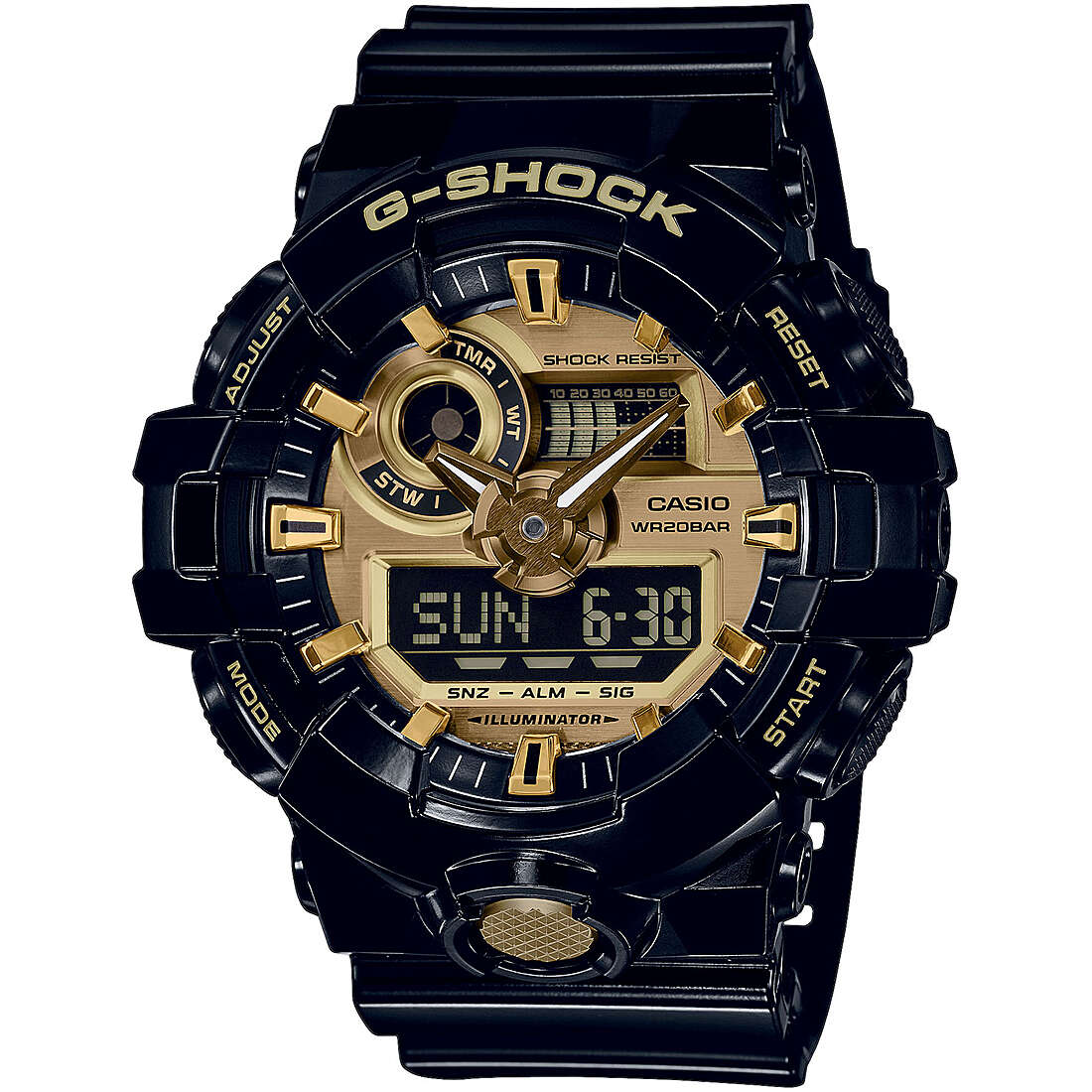 montre multifonction homme G-Shock Gs Basic GA-710GB-1AER