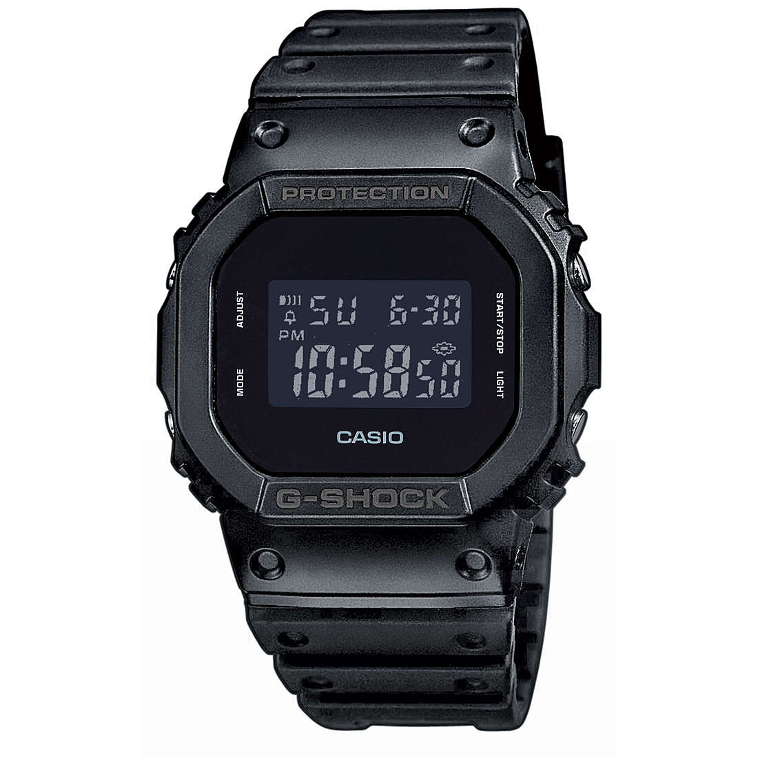 montre numérique homme G-Shock 5600-FACE DW-5600BB-1ER