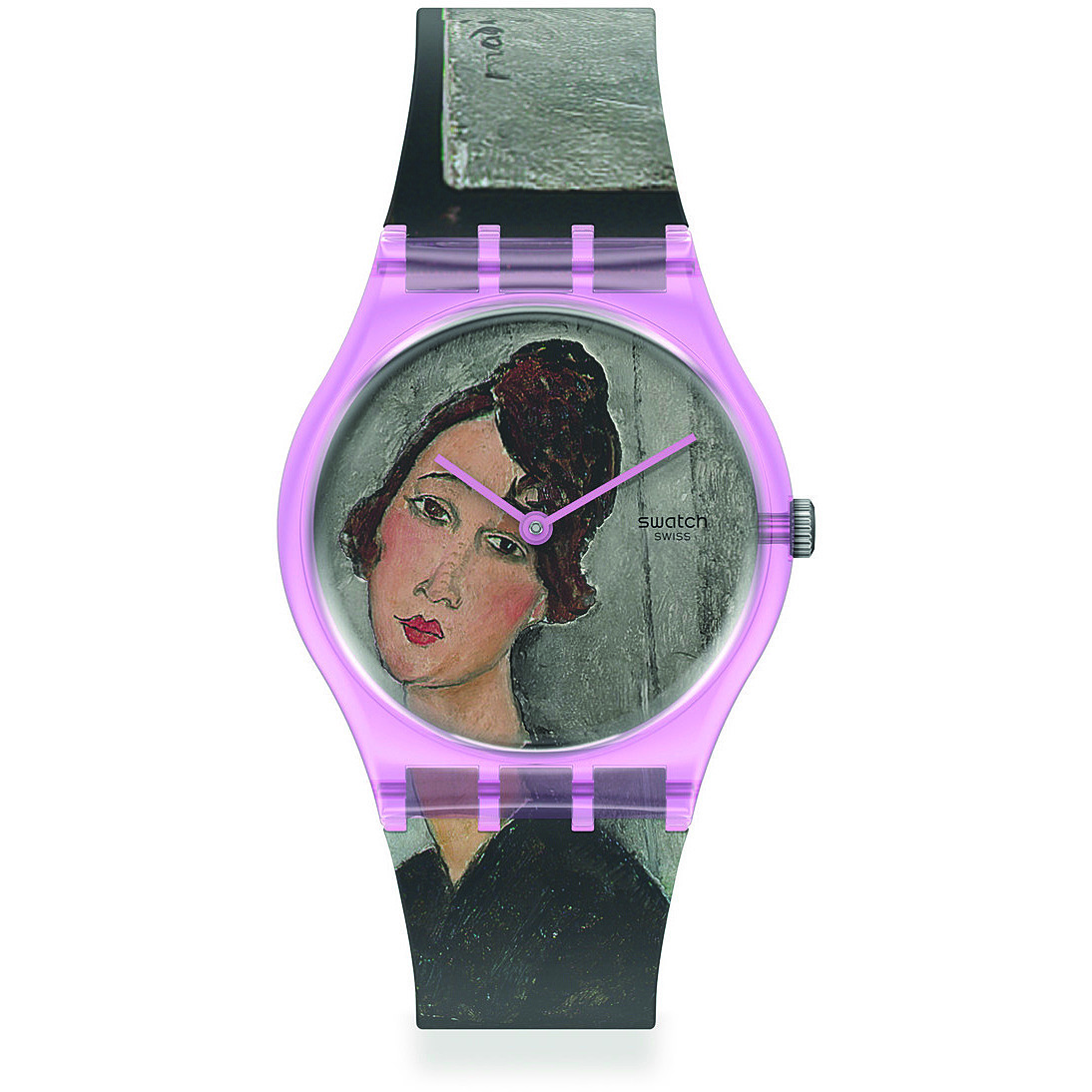 montre seul le temps femme Swatch Centre Pompidou GZ356
