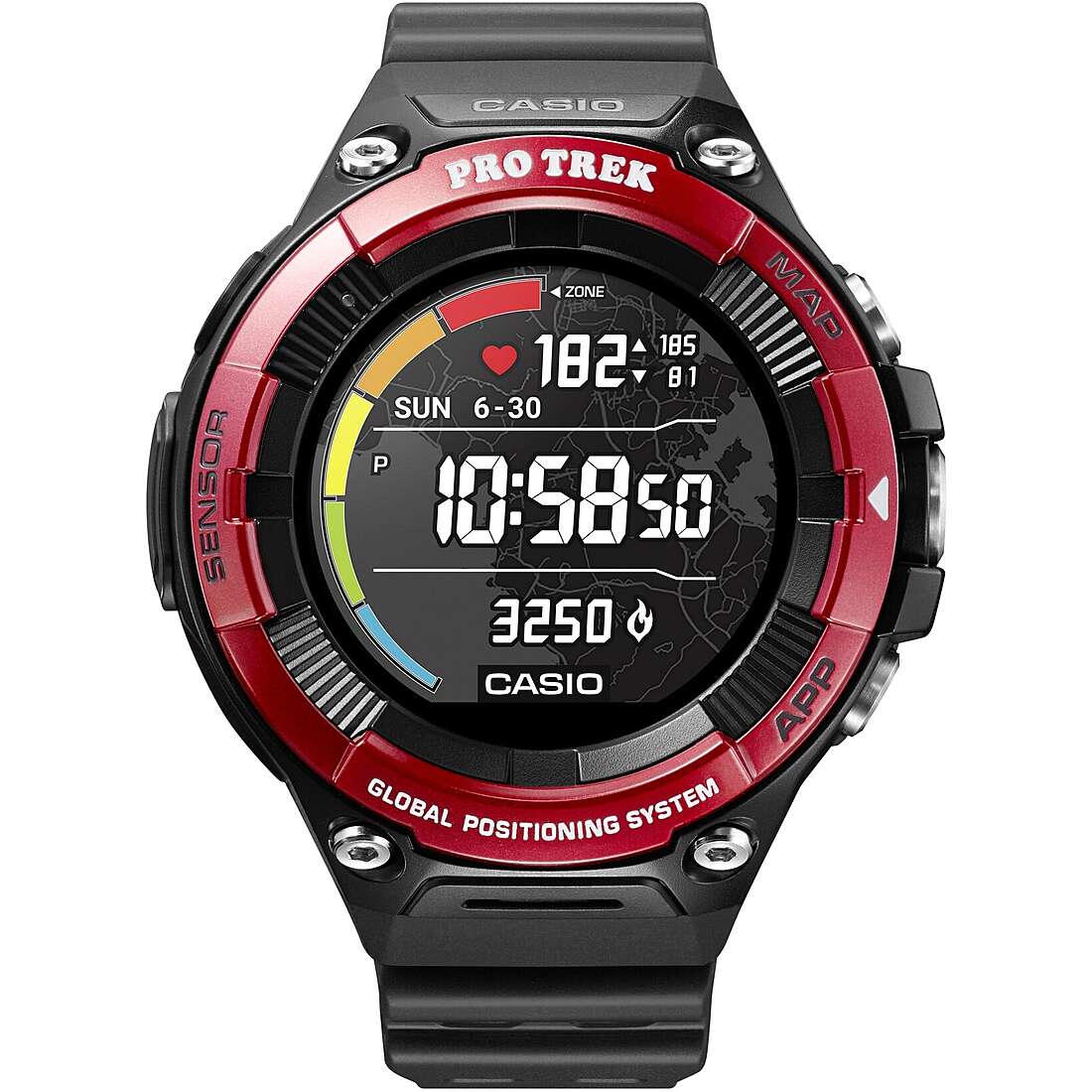 montre Smartwatch homme Casio PRO-TREK WSD-F21HR-RDBGE