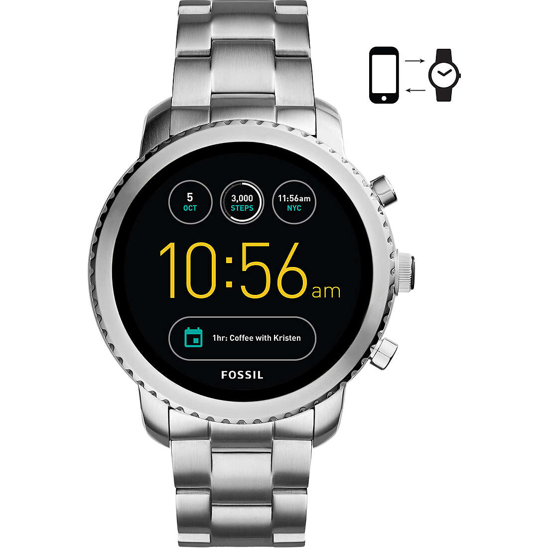 montre Smartwatch homme Fossil Q Explorist FTW4000