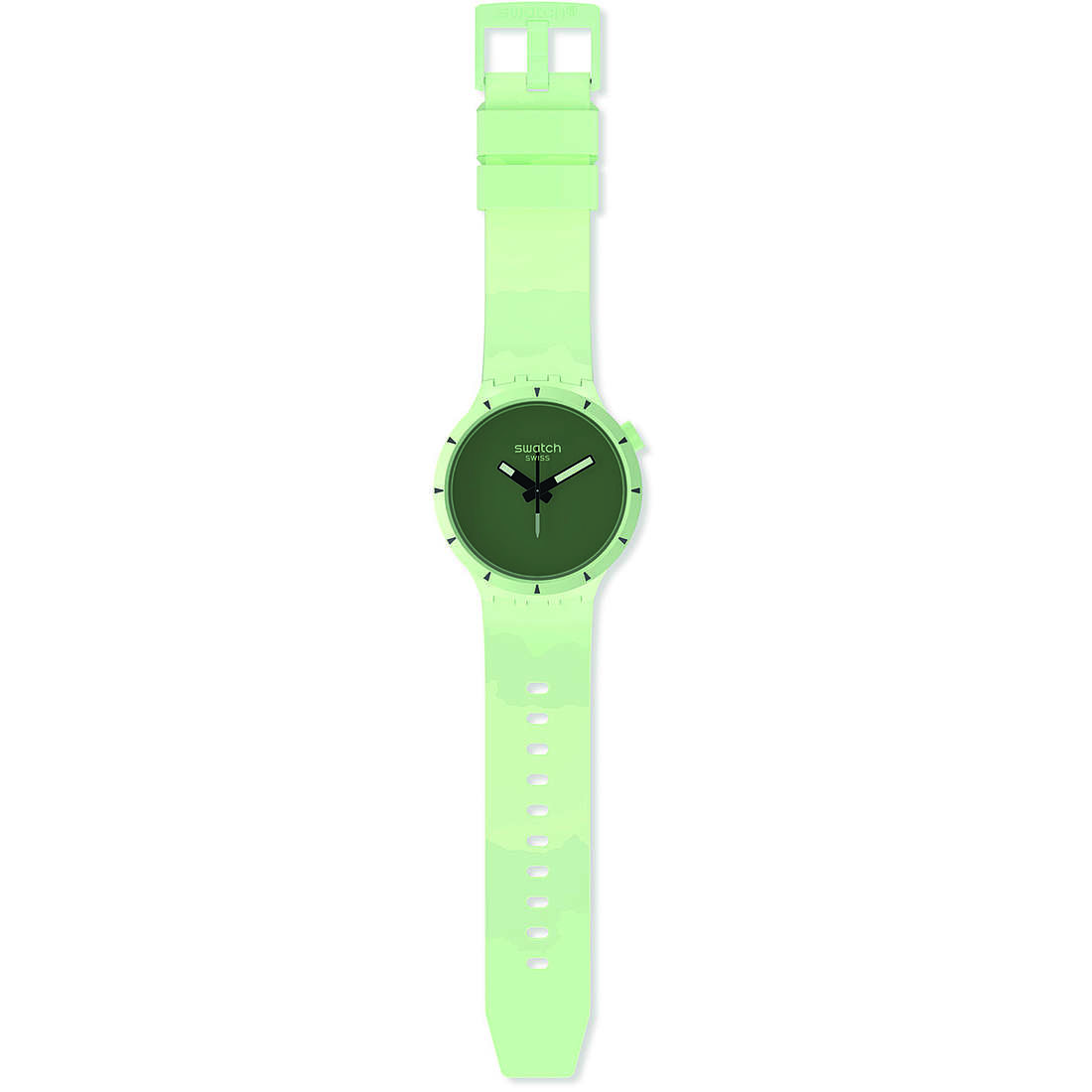 montre Swatch Bioceramique Verte Colours Of Nature SB03G100