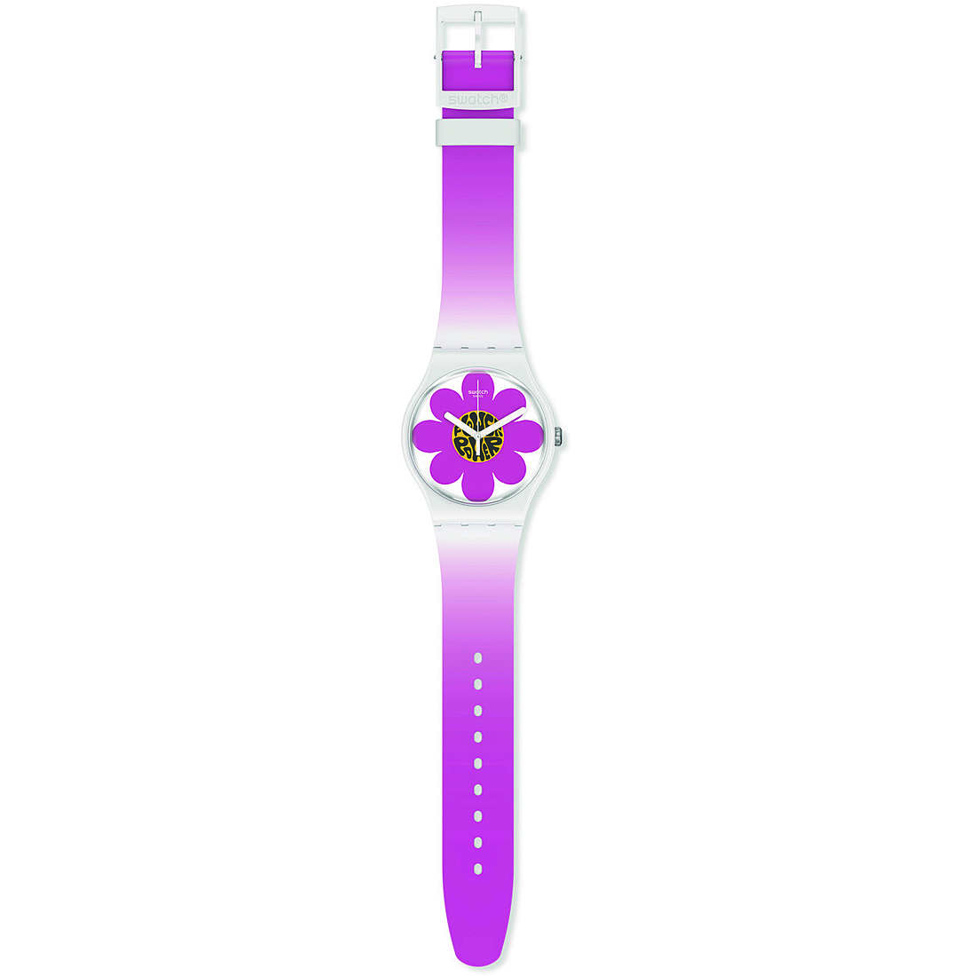 montre Swatch Bioceramique Violet Bioceramic Flower Power SO32M104
