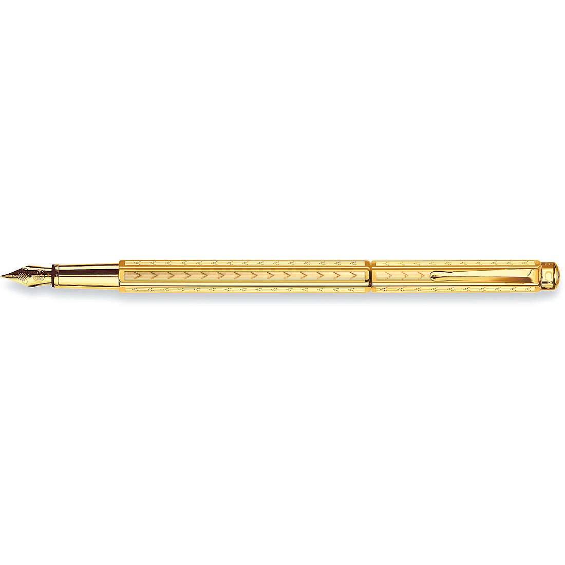 stylo femme bijoux Caran D'Ache Ecridor chevron gold A958208