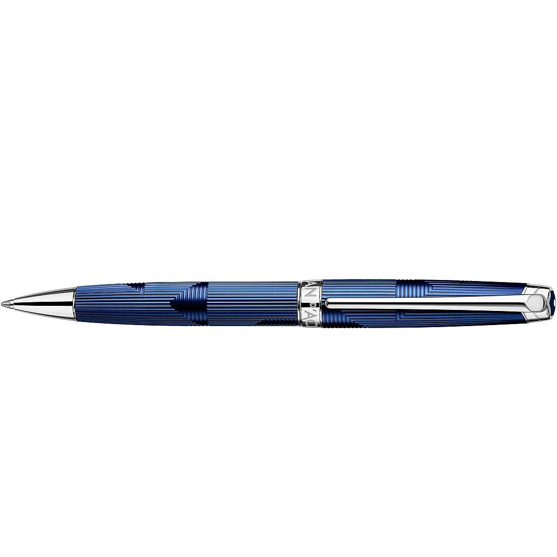 stylo femme bijoux Caran D'Ache Leman bleu marin A4789169